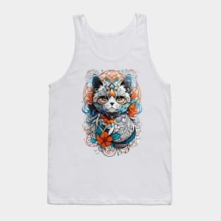 Cut Cat Art Tank Top